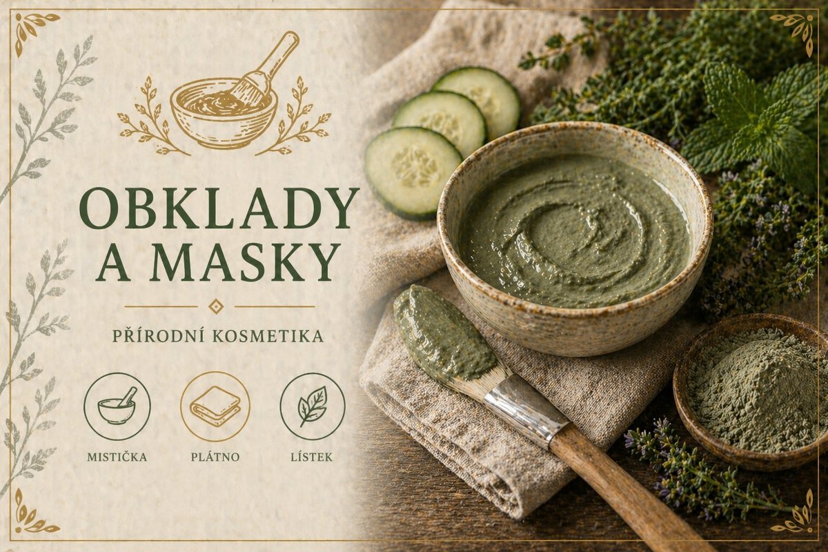 Obklady, bylinné obličejové masky