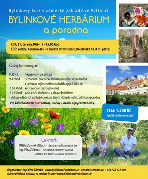bylinkova prochazka a poradna valtice 21 6 2026